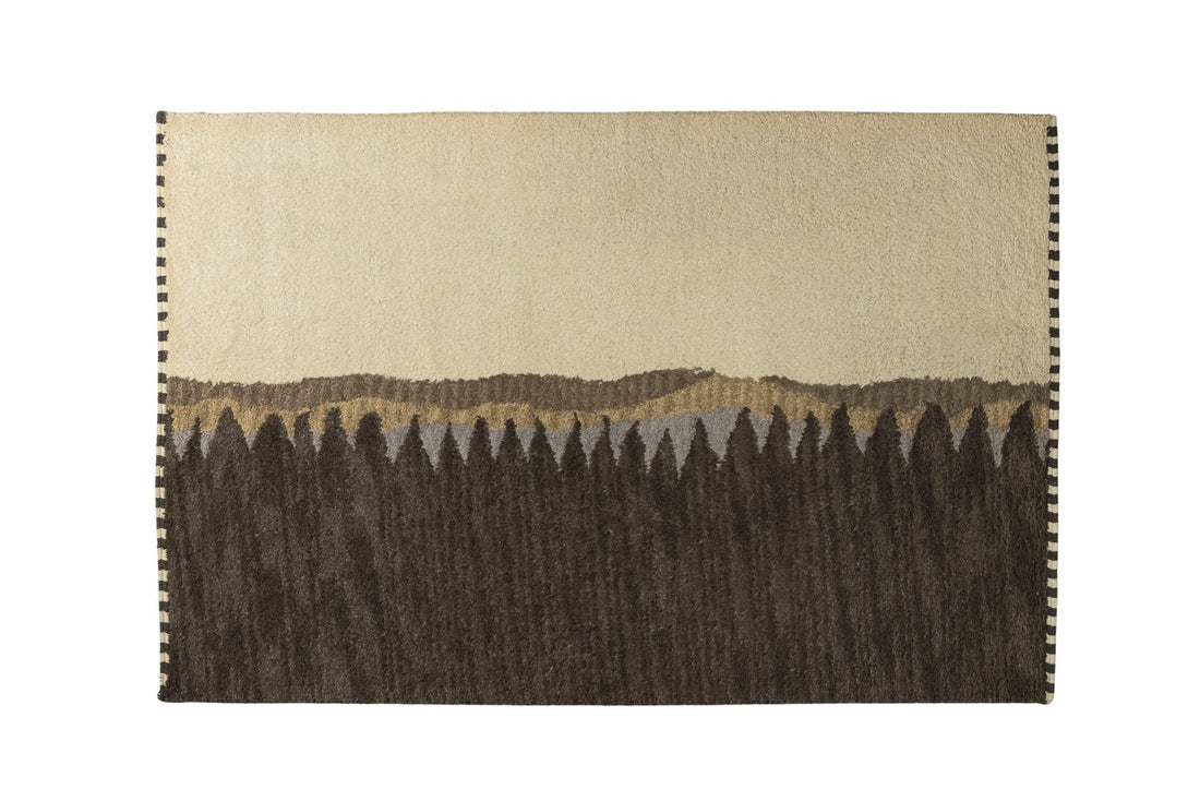 Forest Horizon - Handcrafted Wool Carpet - 100 % Wool - 8*5 ft