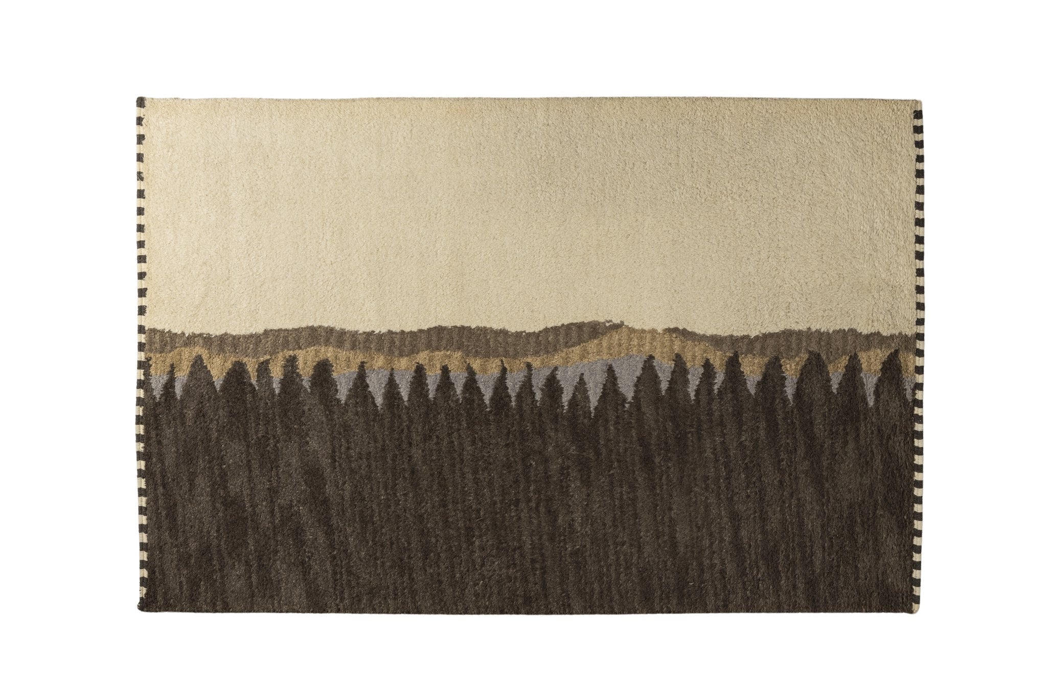 Forest Horizon - Handcrafted Wool Carpet - 100 % Wool - 8*5 ft