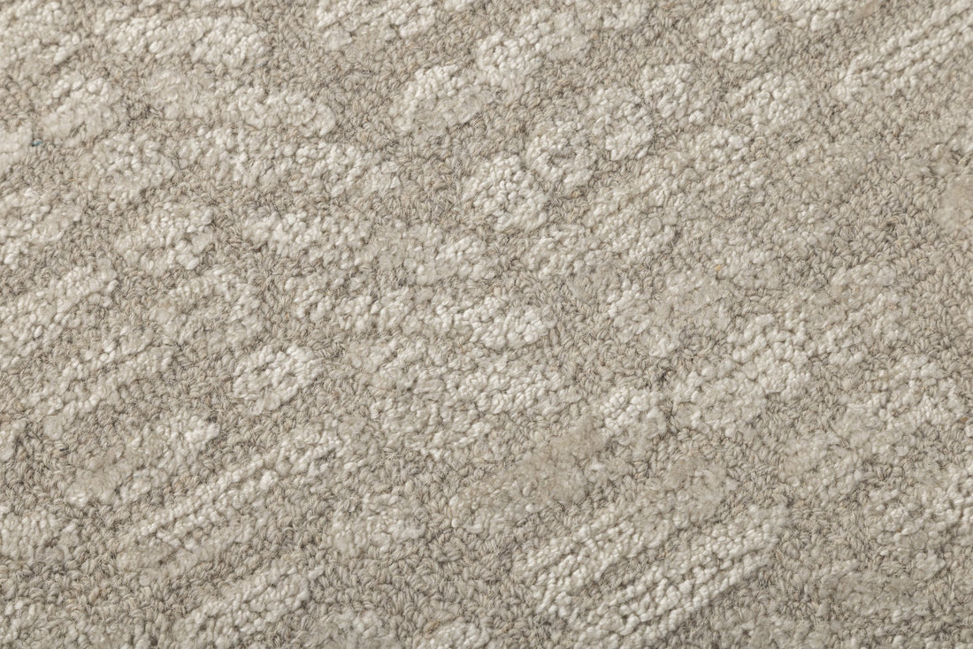 Sandstone Chevron Texture - Handcrafted Wool Carpet - 100 % Wool - 8*5 ft