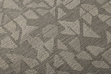 Stone Mosaic Grid - Handcrafted Wool Carpet - 100 % Wool - 8*5 ft