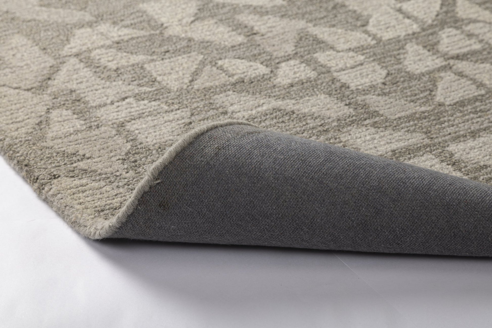 Stone Mosaic Grid - Handcrafted Wool Carpet - 100 % Wool - 8*5 ft