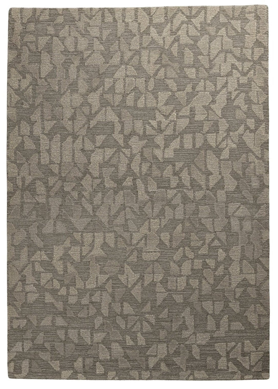 Stone Mosaic Grid - Handcrafted Wool Carpet - 100 % Wool - 8*5 ft