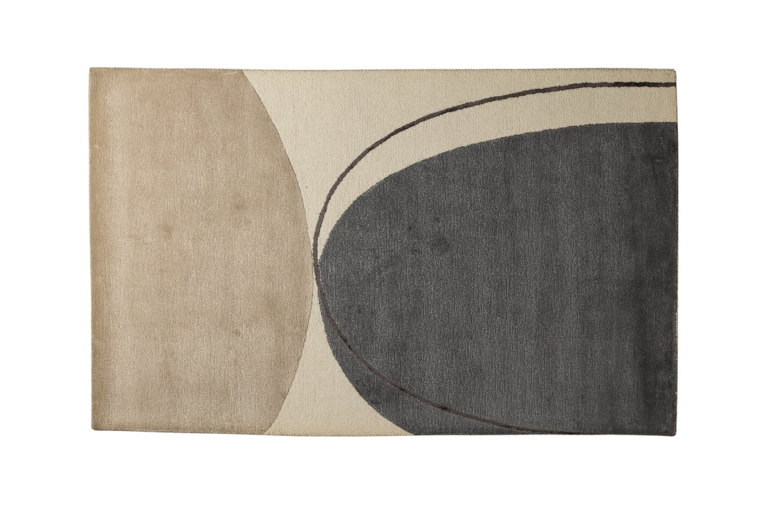 Eclipse Curve - Handcrafted Wool Carpet - 100 % Wool - 8*5 ft