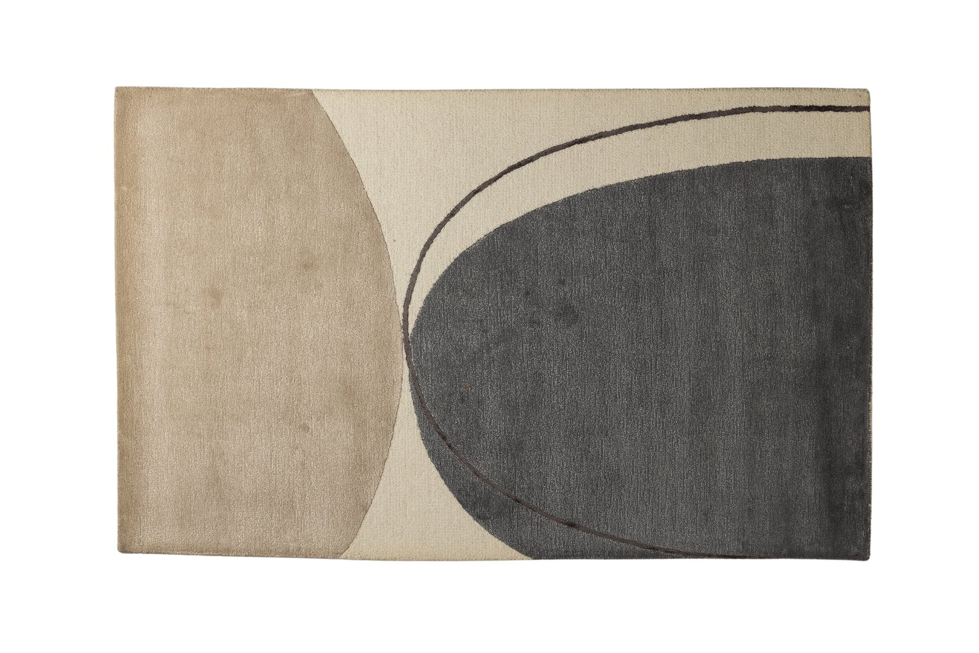 Eclipse Curve - Handcrafted Wool Carpet - 100 % Wool - 8*5 ft