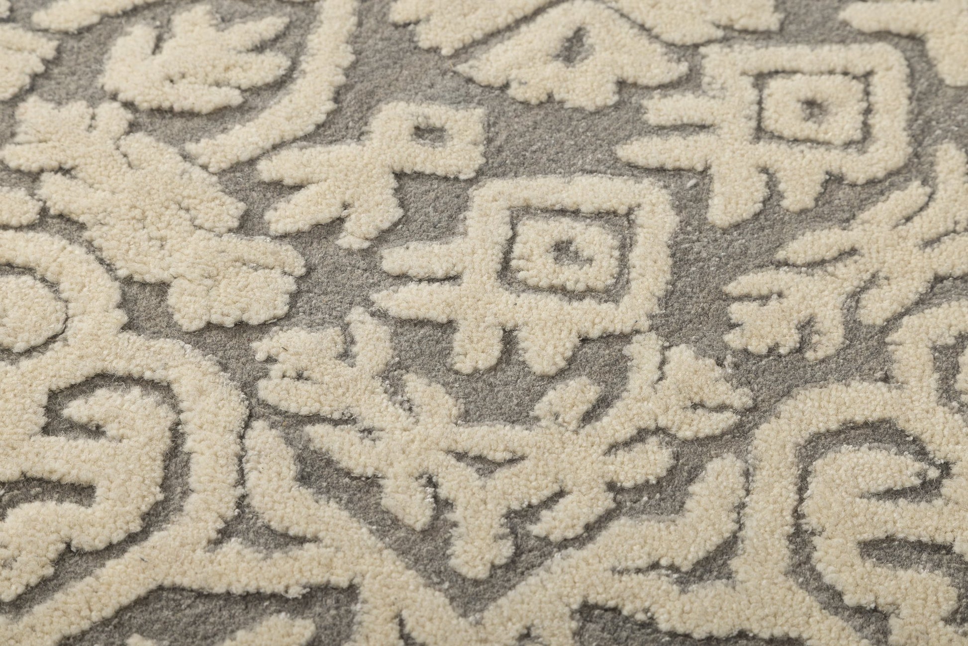 Folk Garden Frame - Handcrafted Wool Carpet - 100 % Wool - 8*5 ft