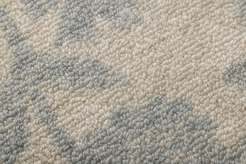 Blue Meadow Bloom - Handcrafted Wool Carpet - 100 % Wool - 8*5 ft