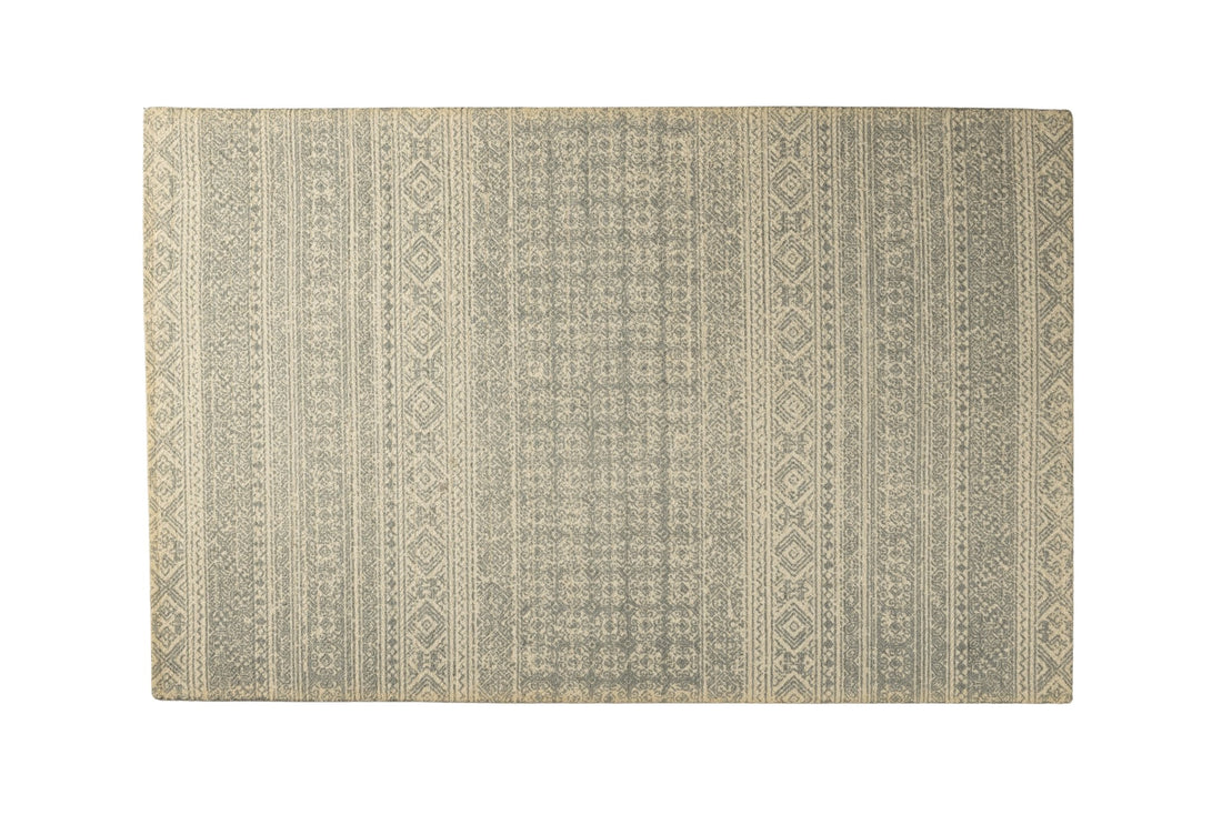 Misty Weave Lines - Handcrafted Wool Carpet - 100 % Wool - 8*5 ft