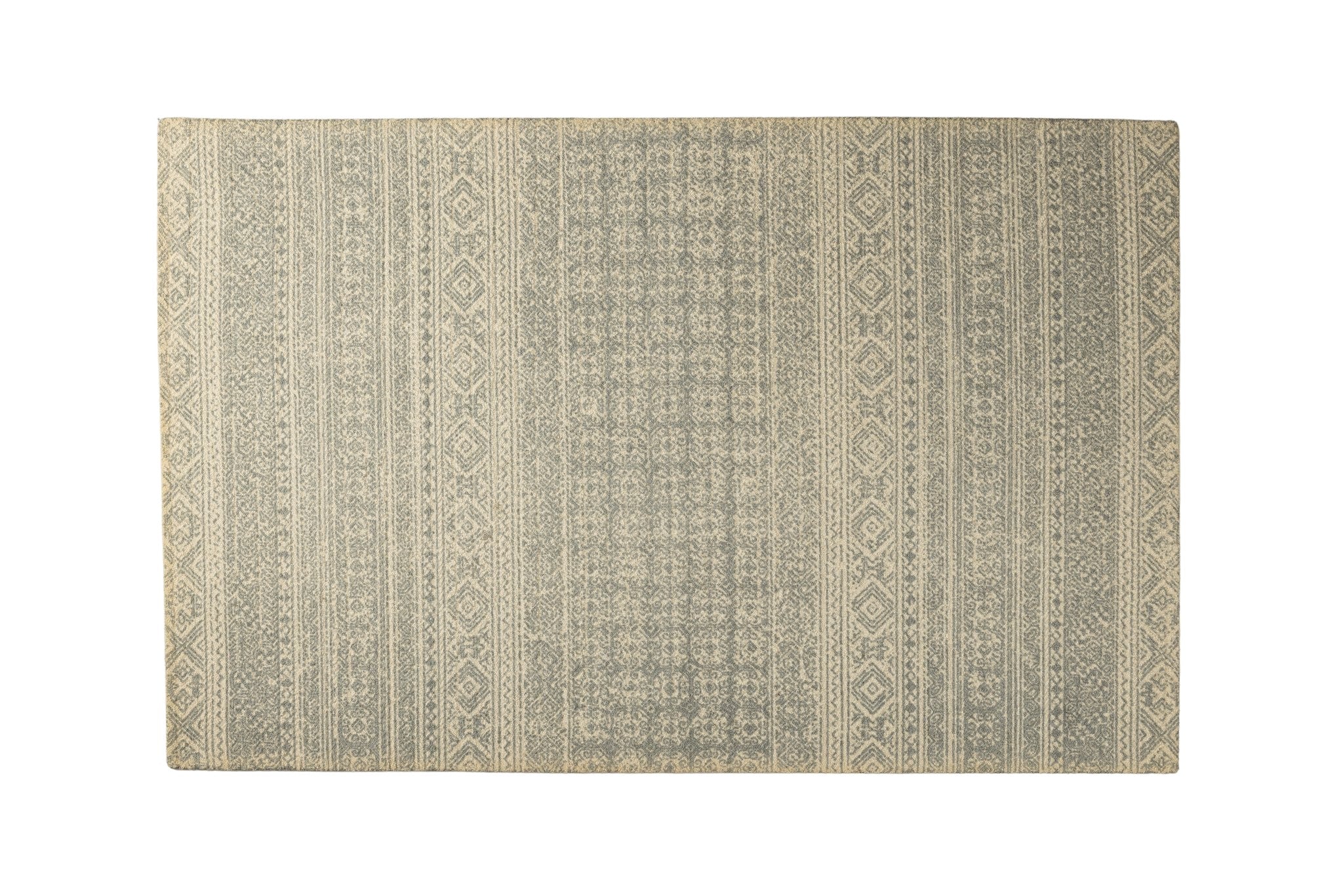 Misty Weave Lines - Handcrafted Wool Carpet - 100 % Wool - 8*5 ft