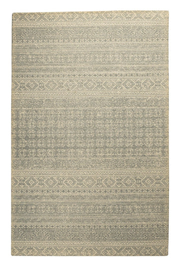 Misty Weave Lines - Handcrafted Wool Carpet - 100 % Wool - 8*5 ft