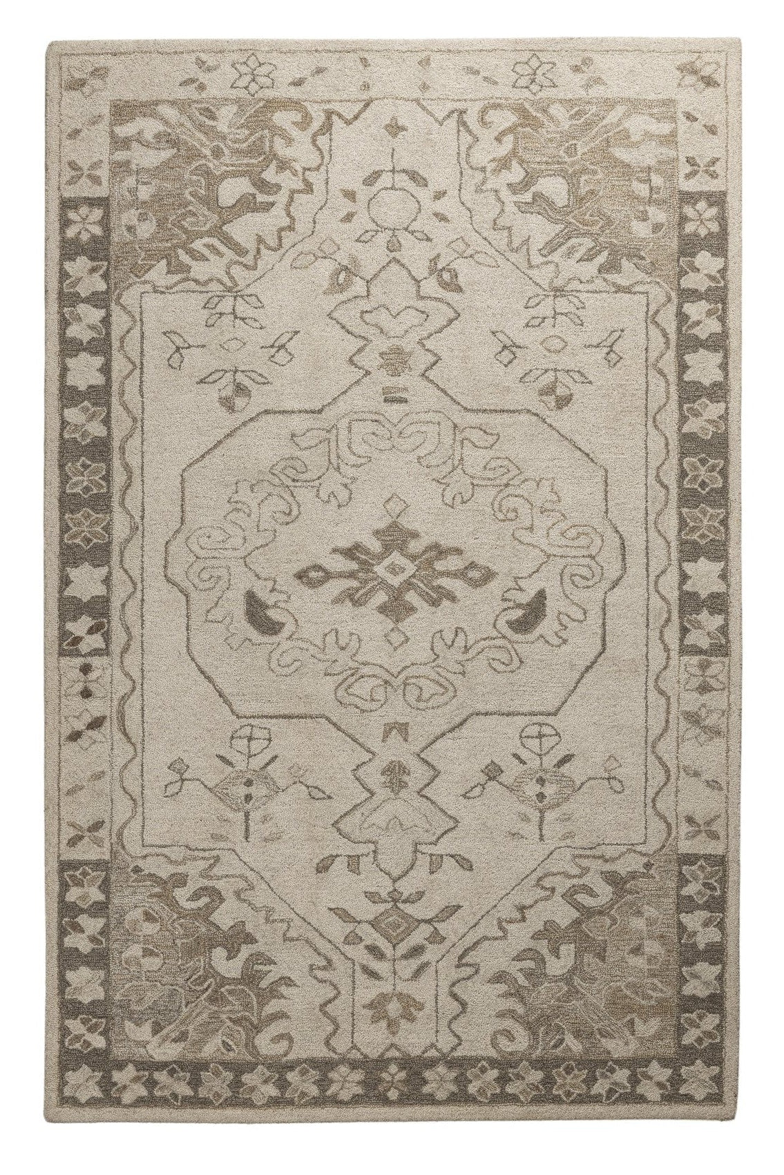 Heritage Sandstone - Handcrafted wool carpet - 100 % Wool - 8*5 ft