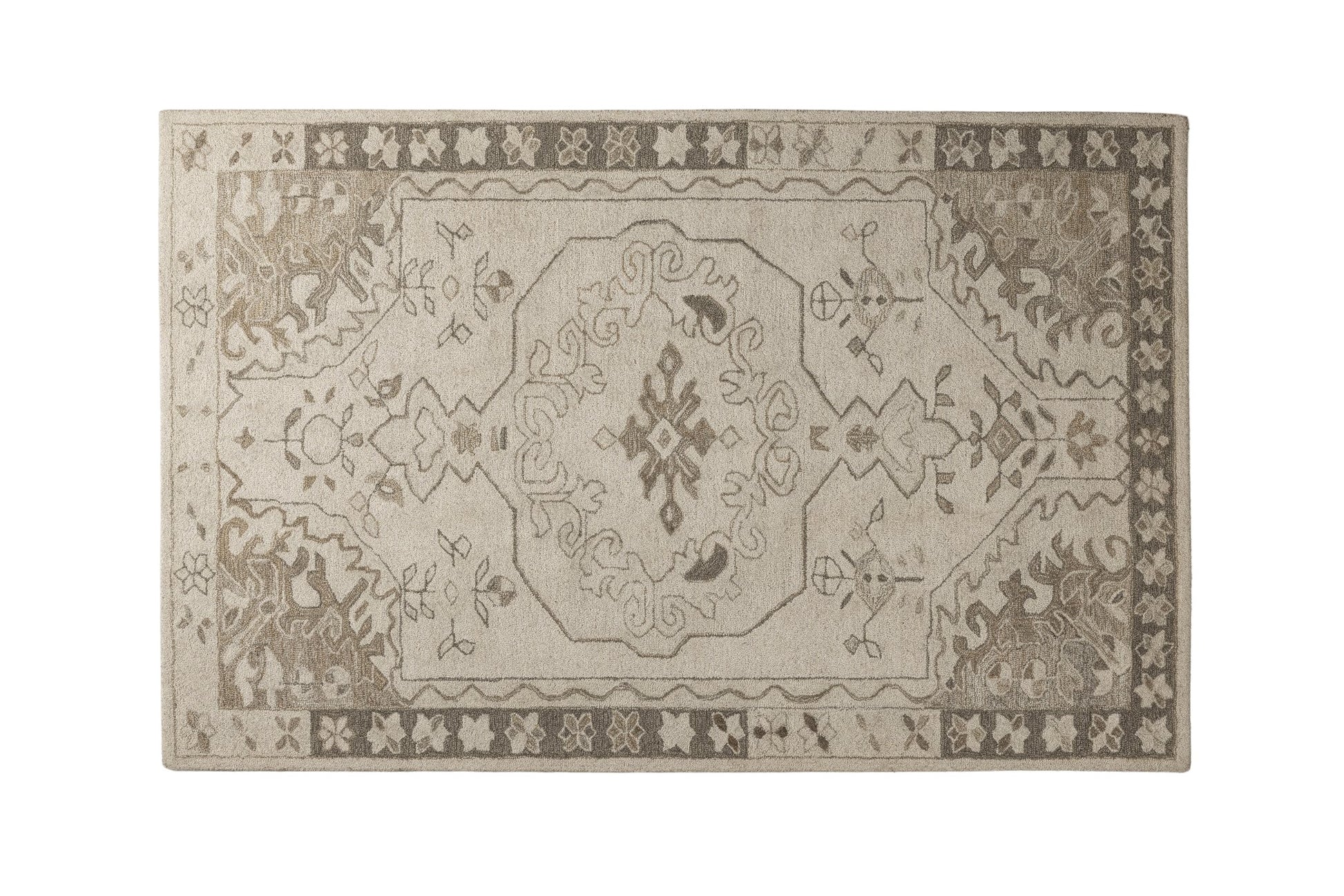 Heritage Sandstone - Handcrafted wool carpet - 100 % Wool - 8*5 ft