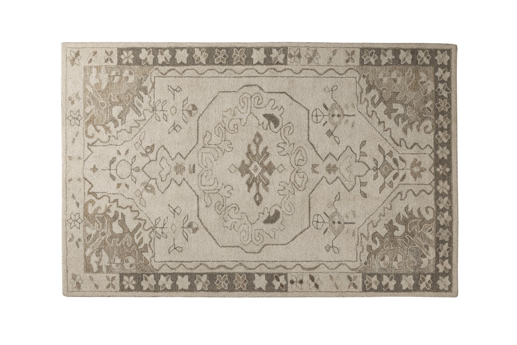 Heritage Sandstone - Handcrafted wool carpet - 100 % Wool - 8*5 ft