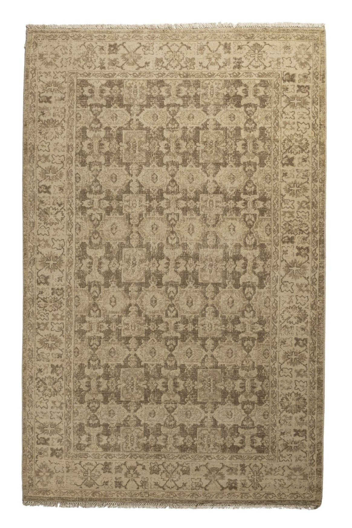Desert Lattice - Handcrafted wool carpet - 100 % Wool - 8*5 ft