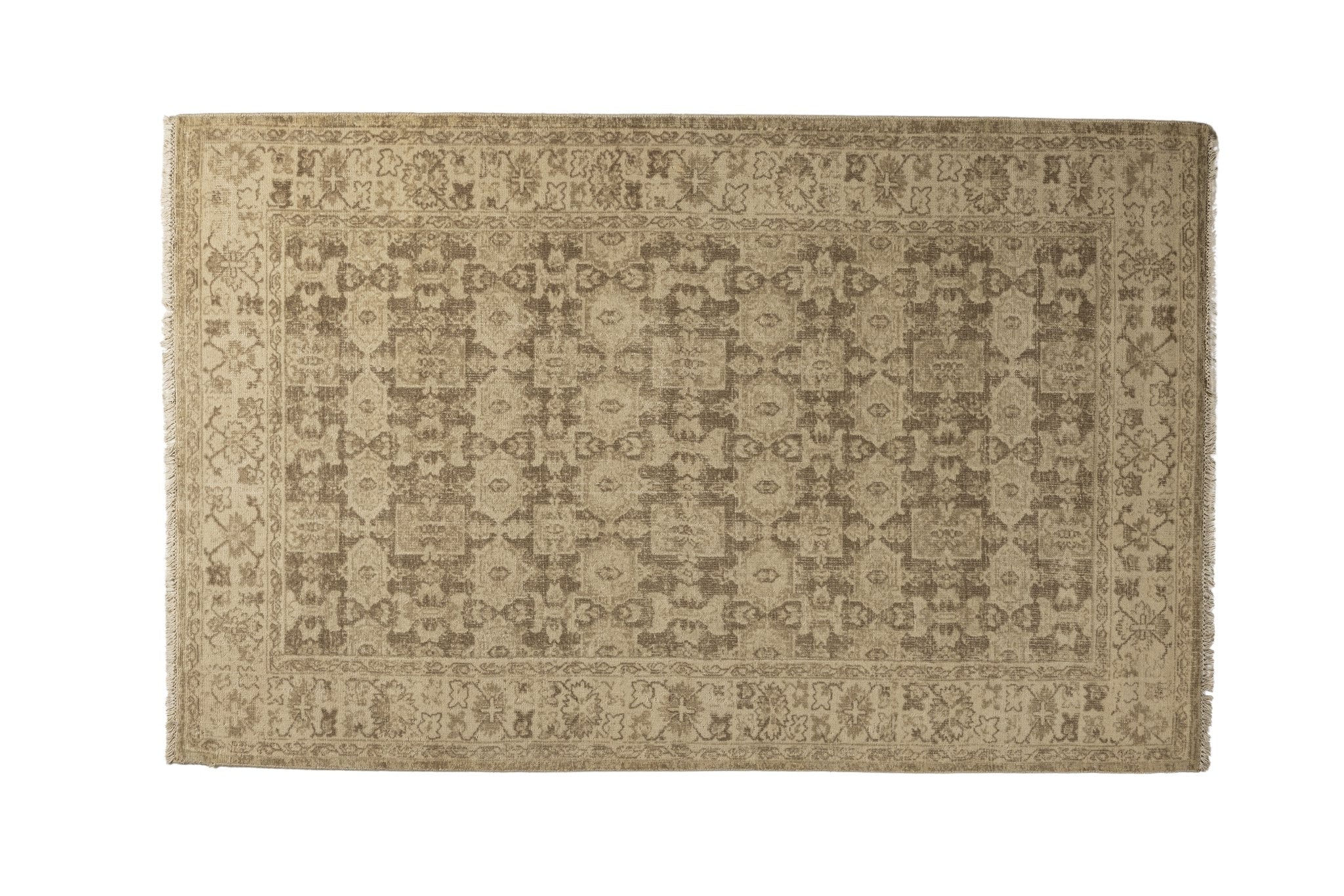 Desert Lattice - Handcrafted wool carpet - 100 % Wool - 8*5 ft