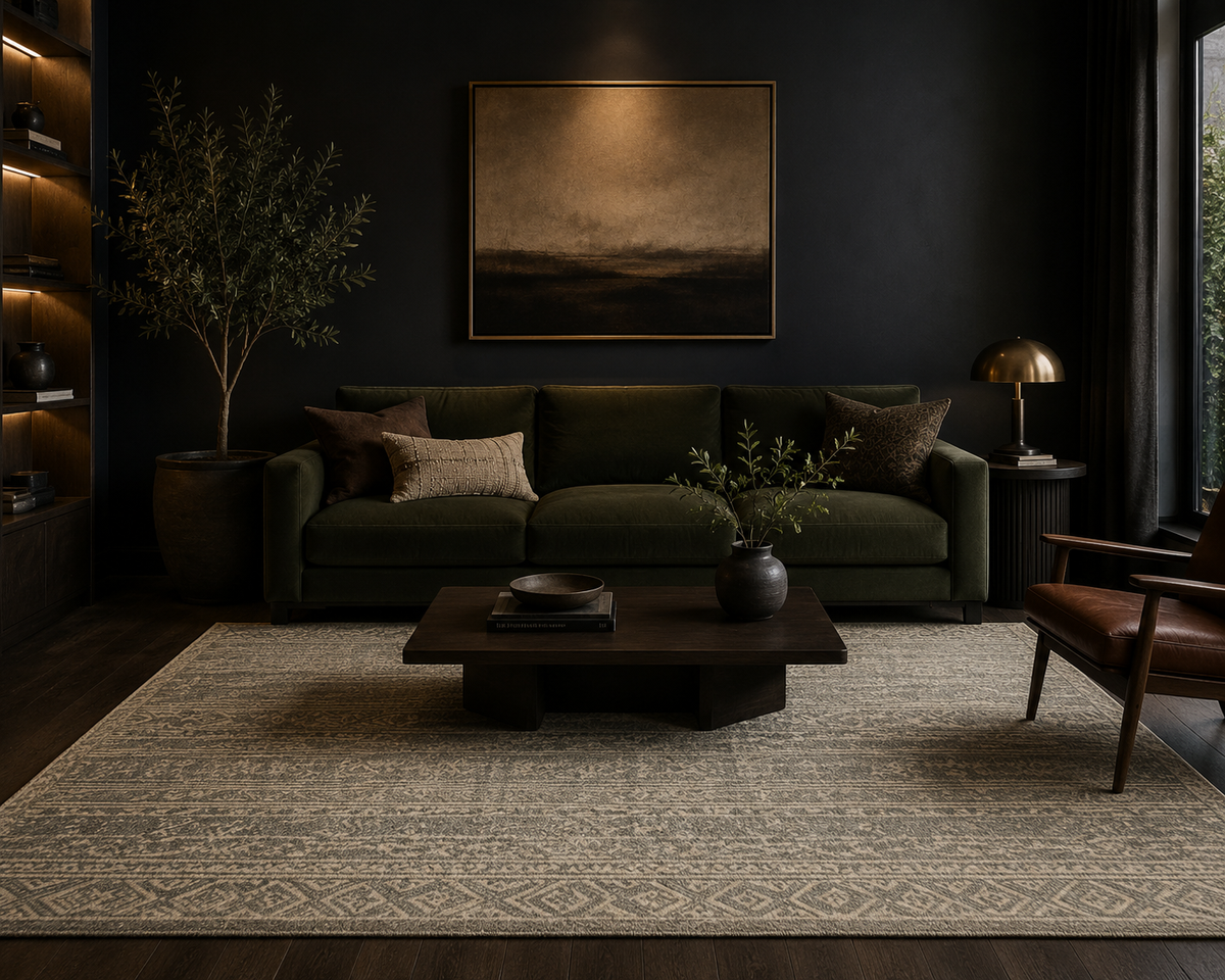 Misty Weave Lines - Handcrafted Wool Carpet