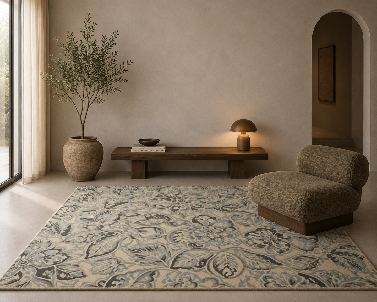 Blooming Botanica - Handcrafted Wool Carpet