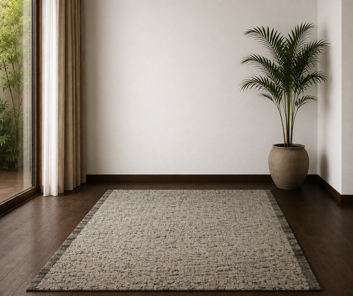 Stonewash Texture - Handcrafted Wool Carpet