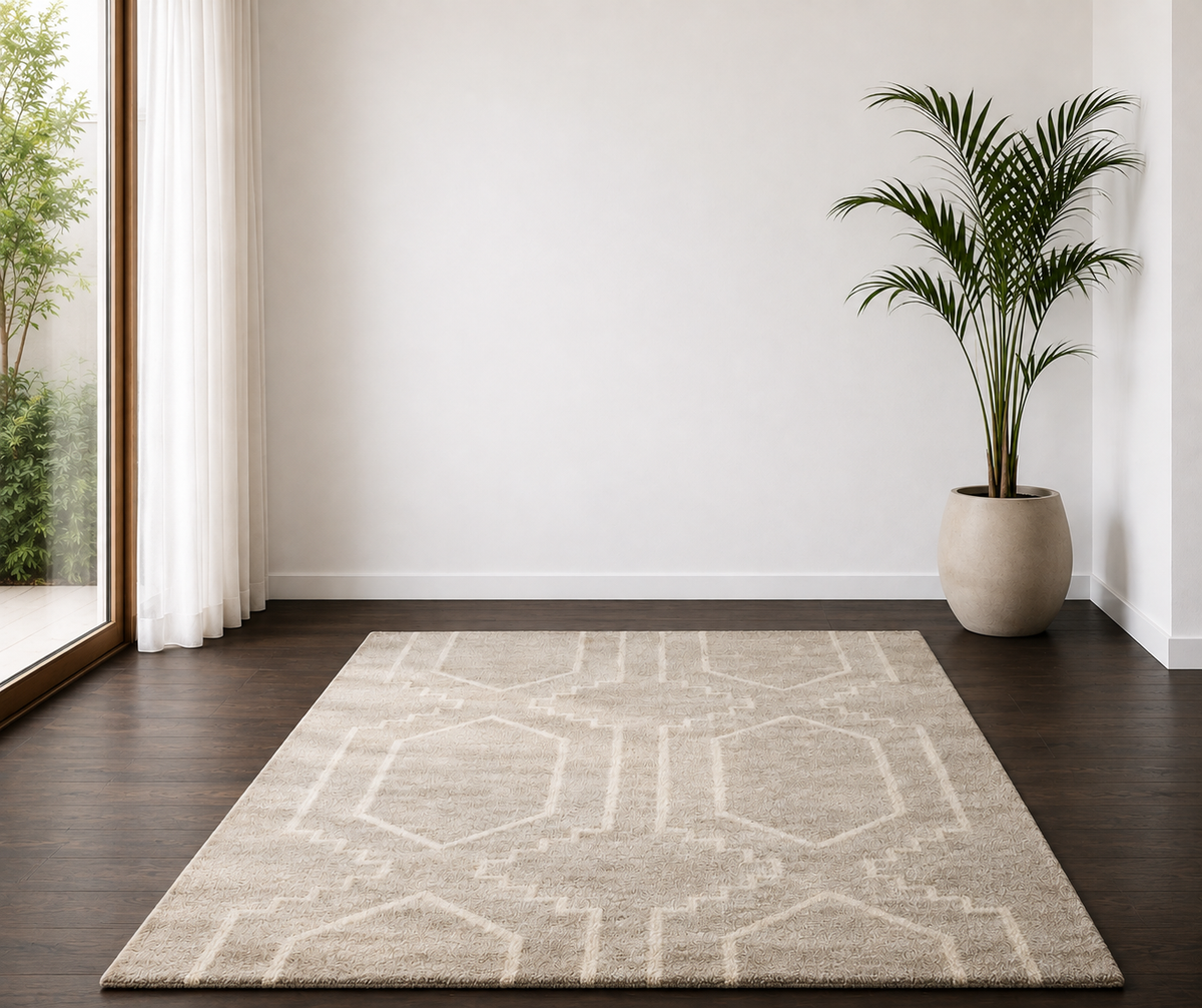 Architectural Weave - Handcrafted Wool Carpet