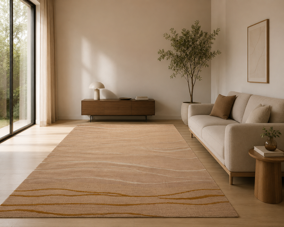 Soft Dunes – Minimalist Wool Carpet