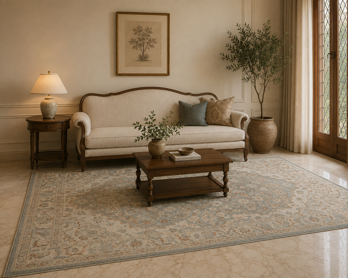Skyloom Medallion - Handcrafted Wool Carpet