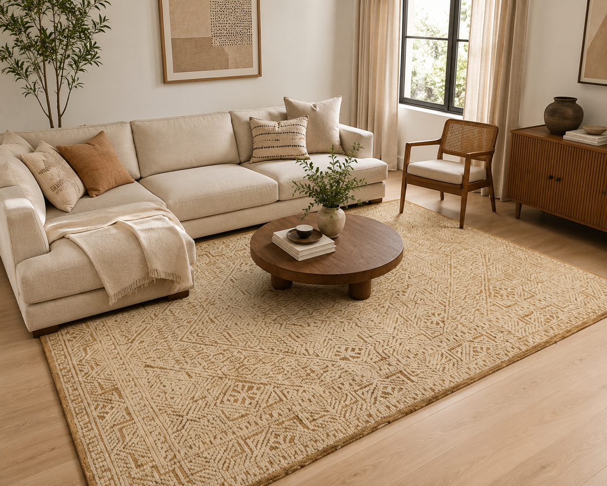Sandstone Heritage - Handcrafted Wool Carpet