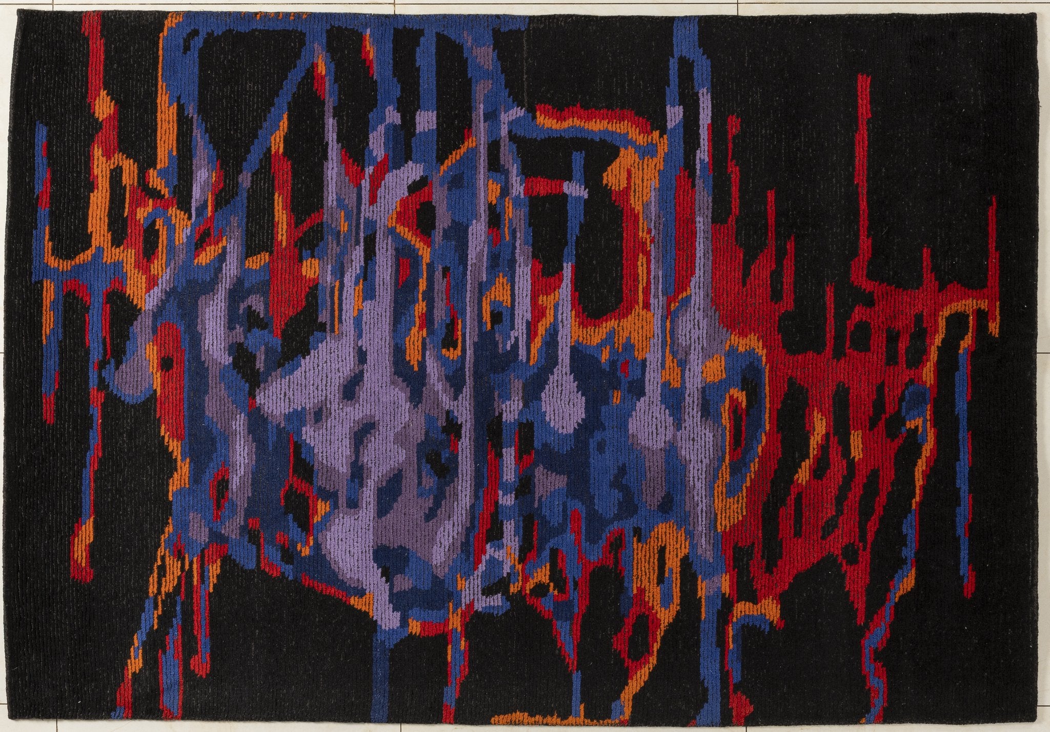 Midnight Pulse - Handcrafted Wool Carpet - 100% Wool - 8*5