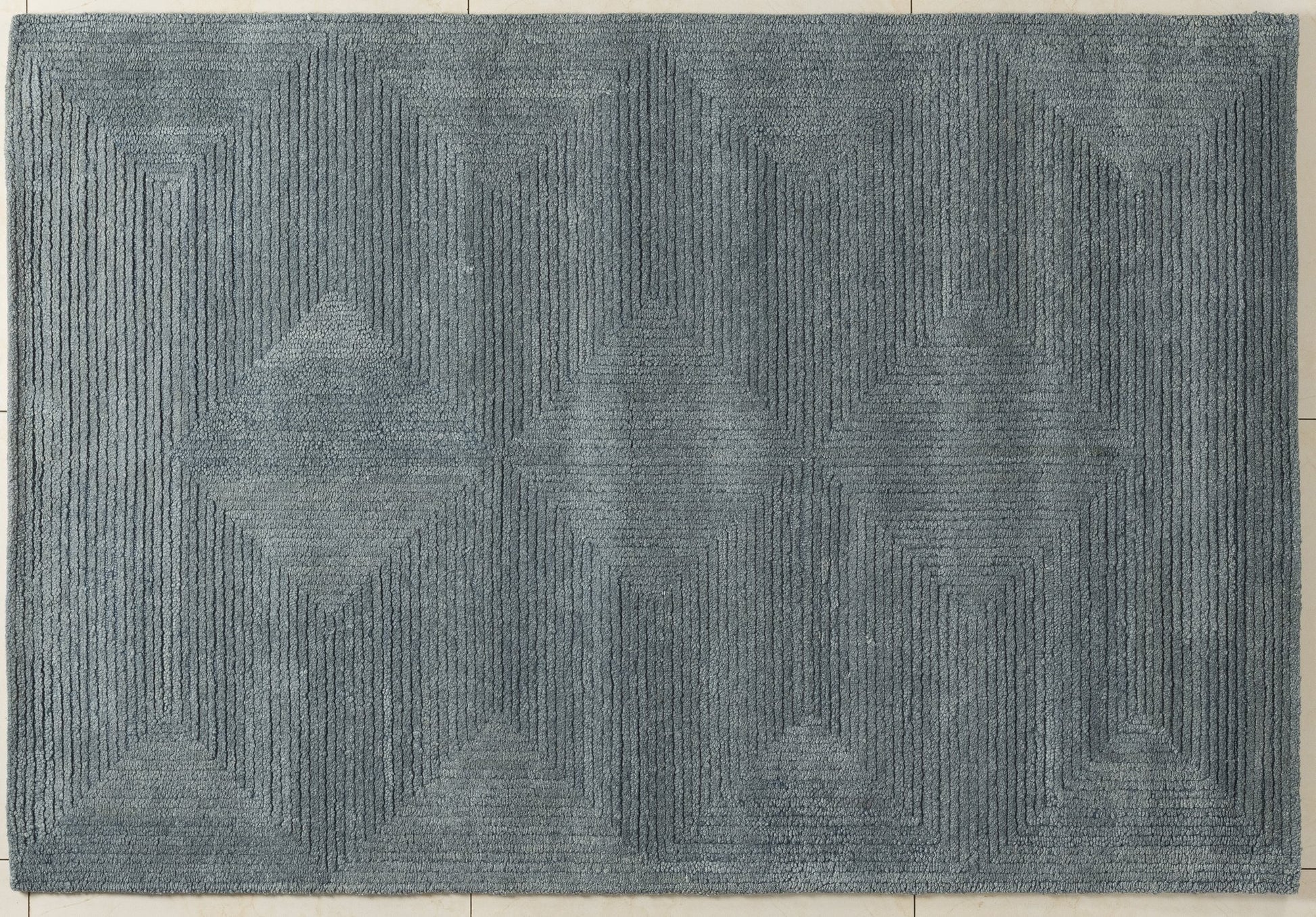 Mistline Texture - Handcrafted Wool Carpet - 100% Wool - 8*5