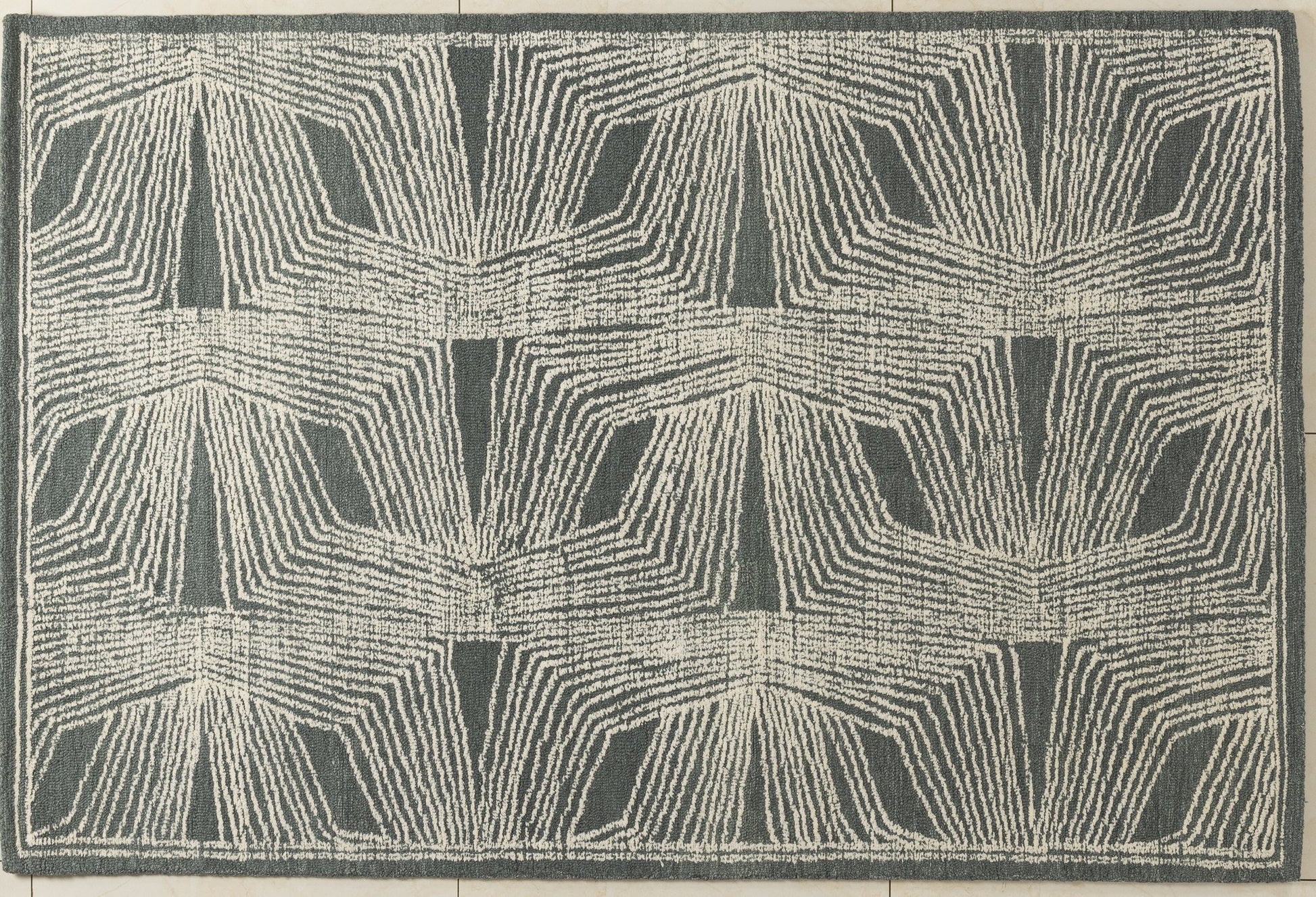 Echo Lines - Handcrafted Wool Carpet - 100% Wool - 8*5