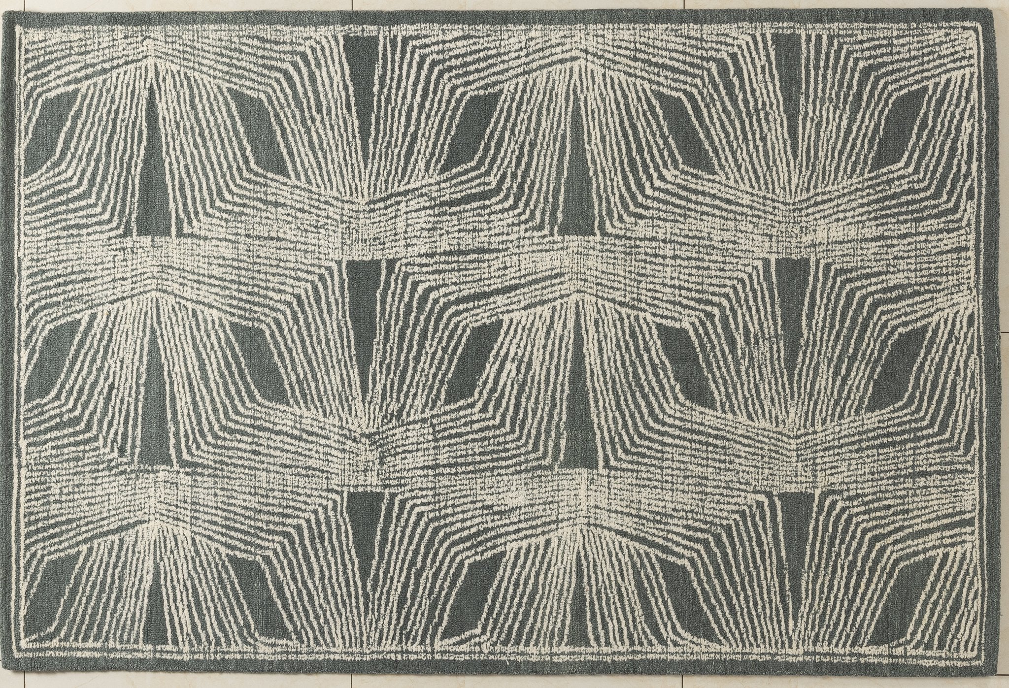 Echo Lines - Handcrafted Wool Carpet - 100% Wool - 8*5