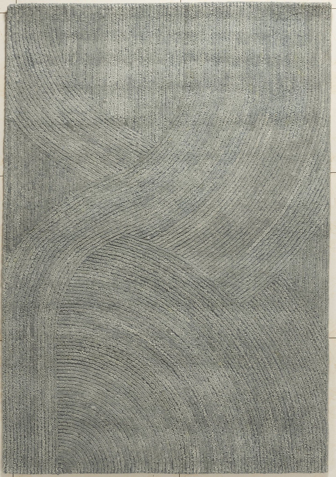 Serene Wave – Minimal Wool Carpet - 100% Wool - 8*5