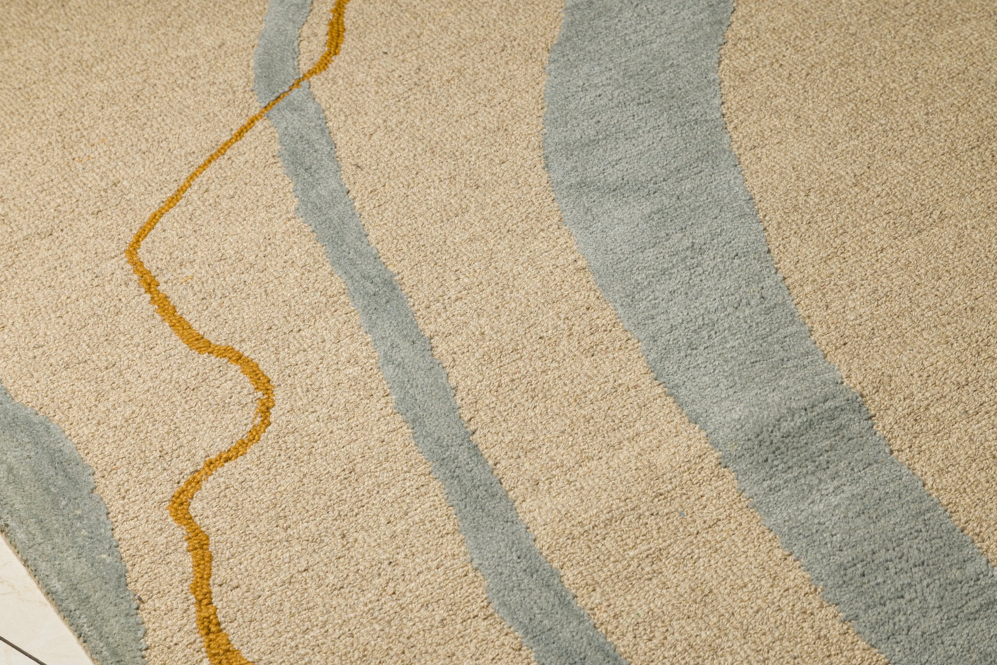 Drift Lines - Handcrafted Wool Carpet - 100% Wool - 8*5